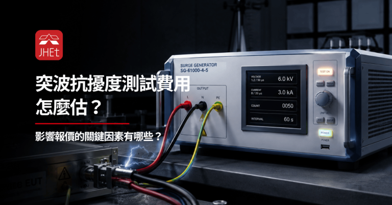 突波抗擾度測試費用怎麼估？影響報價的關鍵因素全解析
