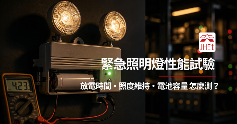 緊急照明燈放電時間照度維持性能試驗｜消防認可