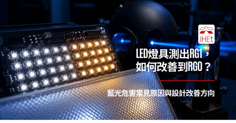 LED燈具藍光危害RG0改善方向設計優化｜京鴻檢驗