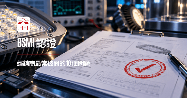 BSMI認證標誌商品驗證登錄燈具照明產品｜京鴻檢驗