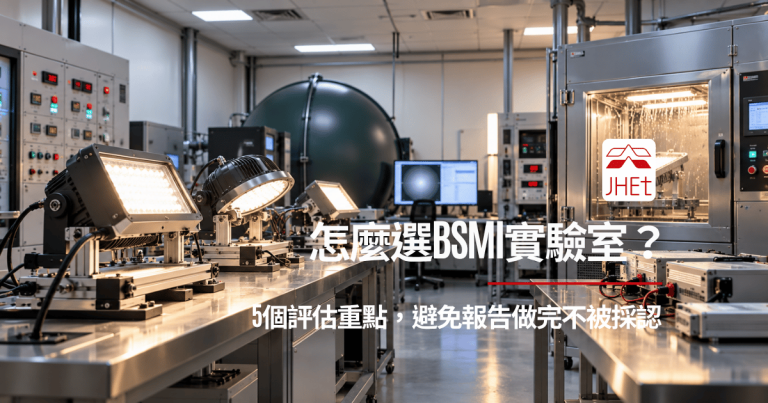 BSMI檢驗實驗室選擇評估重點燈具驗證送測