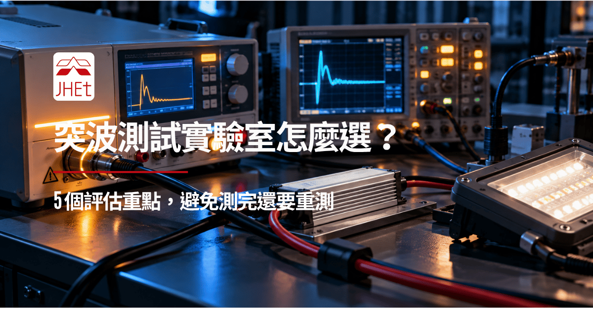 突波抗擾度測試實驗室設備台灣EMC認可試驗室